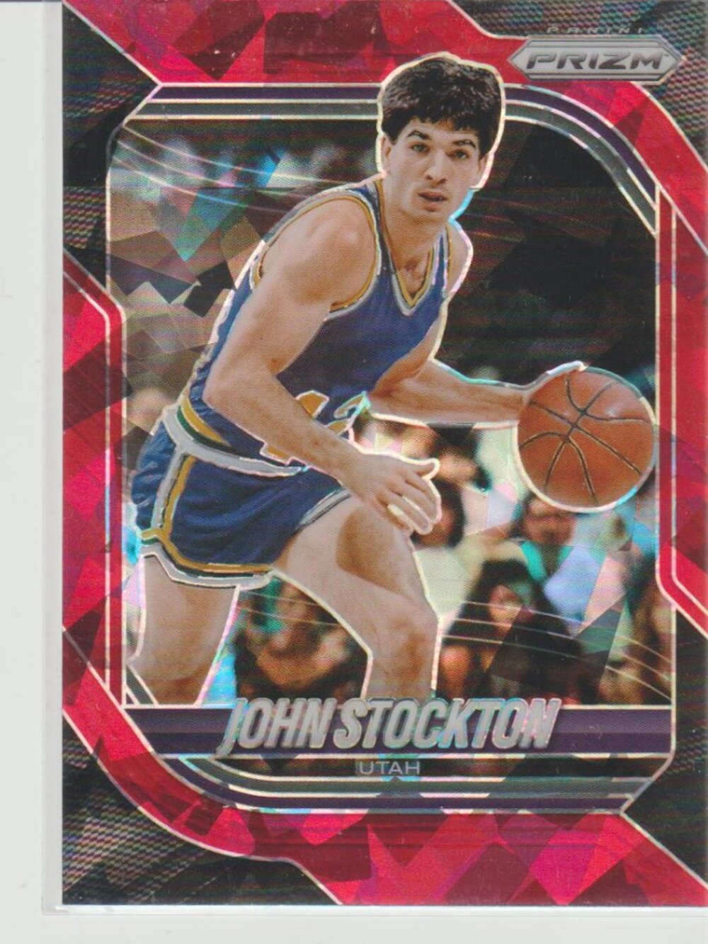 John Stockton 2025-26 Panini Prizm Red Ice Prizm Utah #158